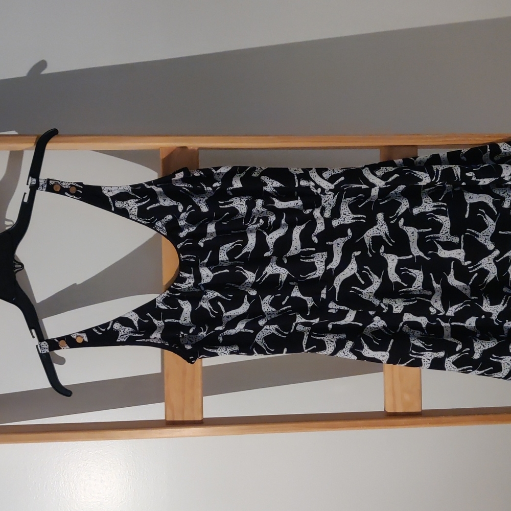 Dalmatian print midi dress